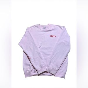 Harry Styles, crewneck, light pink, US Medium (oversized fit)